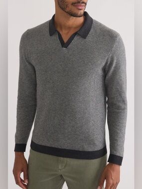 Marine Layer Liam Polo Sweater Mens Size Large